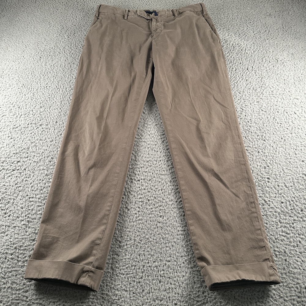 Incotex Royal Batavia Chino Pants Mens 48(32 US) Beige Slim Fit Comfort Casual